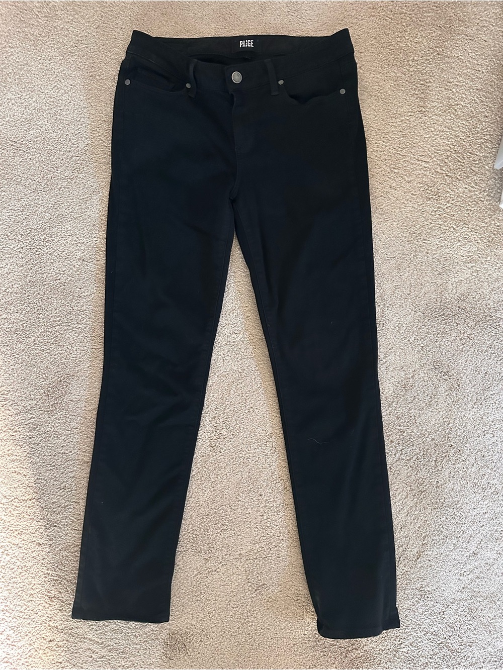 PAIGE Black Skinny Jeans - 29